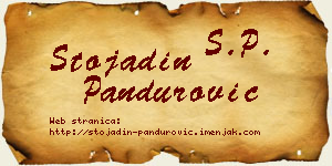 Stojadin Pandurović vizit kartica